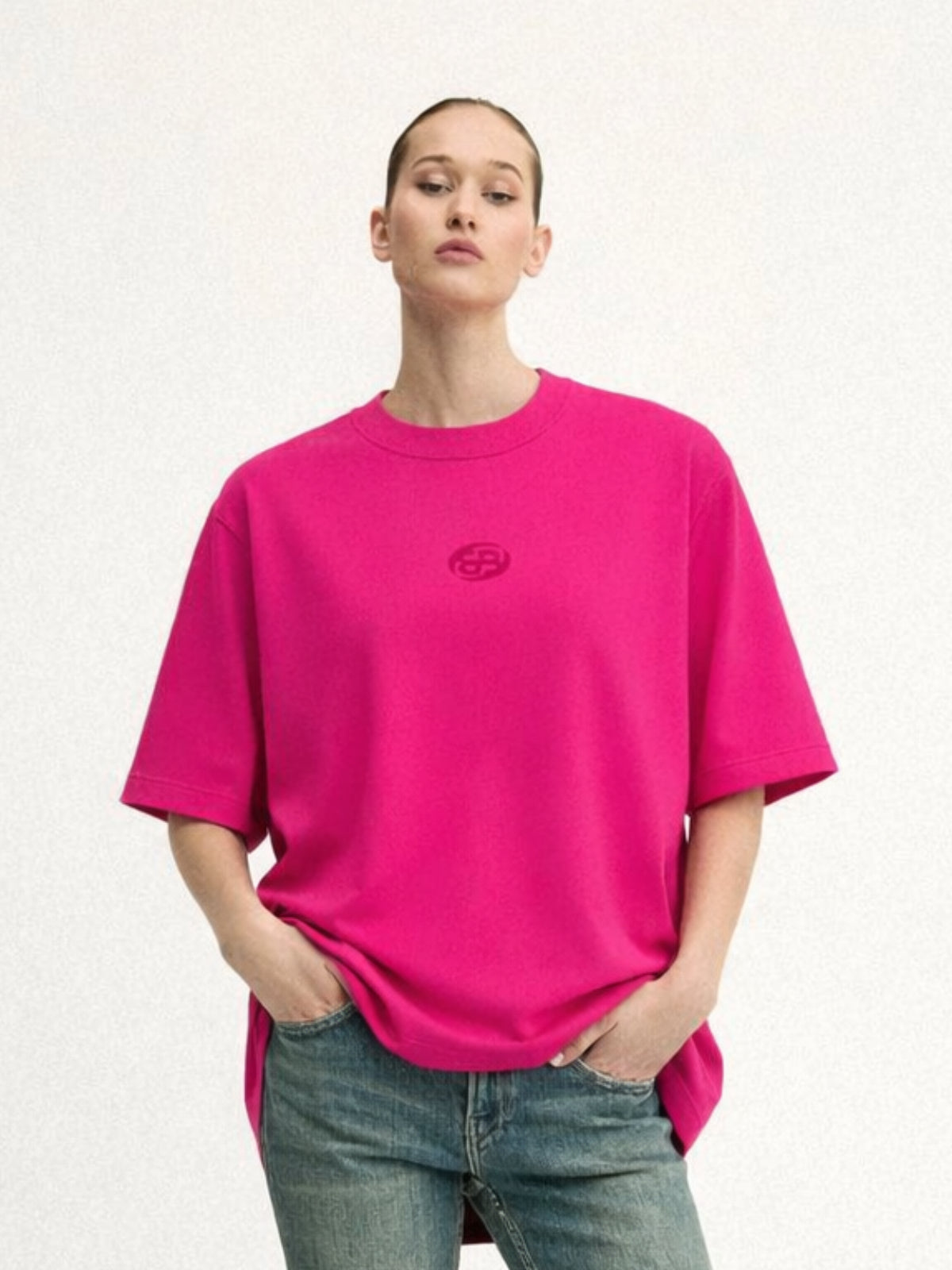 Flight Mode Hot Pink Oversized T-shirt