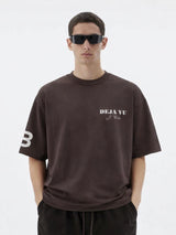 Deja Vu Brown Oversized T-shirt