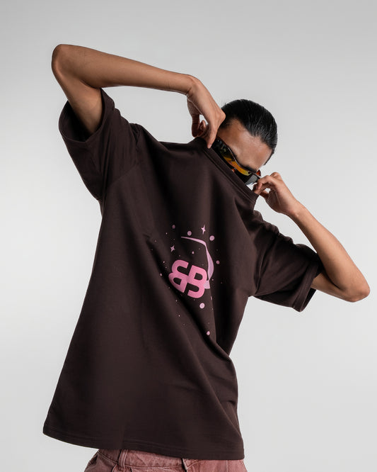 Bad & Boujee Brown Oversized T-shirt