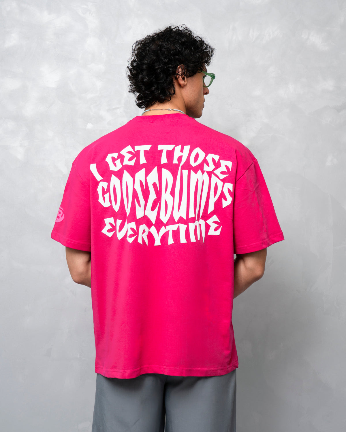 Goosebumps Pink Oversized T-Shirt