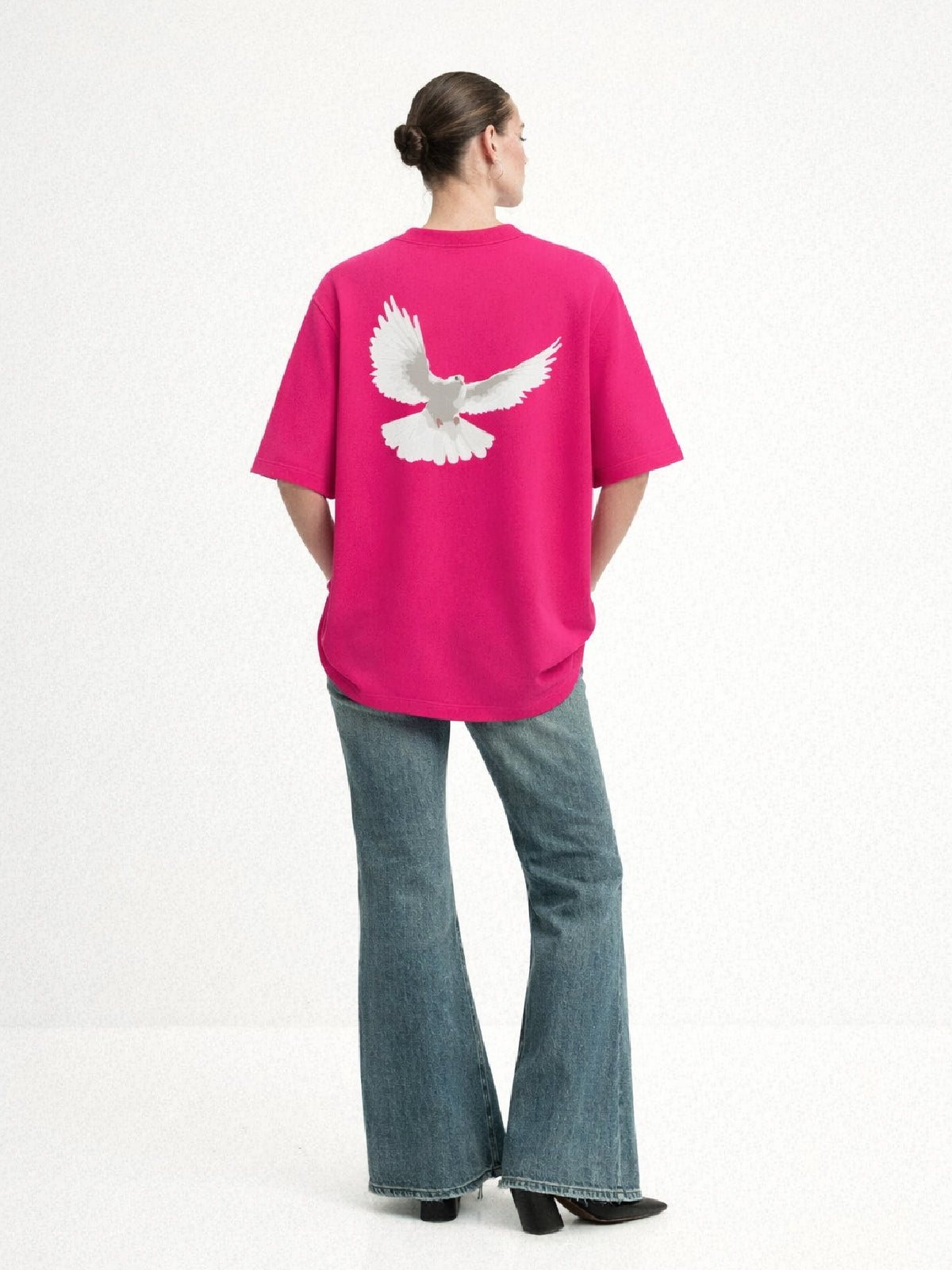 Flight Mode Hot Pink Oversized T-shirt