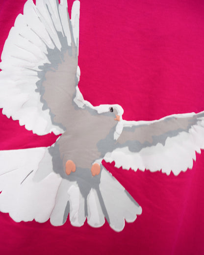 Flight Mode Hot Pink Oversized T-shirt