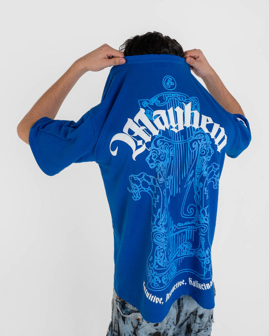 Mayhem Blue Oversized T-shirt