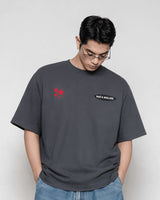 Elated Society Grey Oversized T-shirt