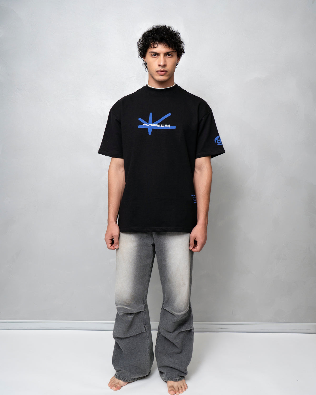 Reality Check Black Oversized T-shirt