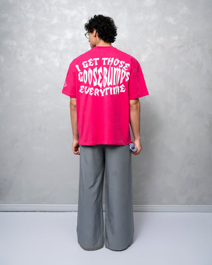 Goosebumps Pink Oversized T-Shirt