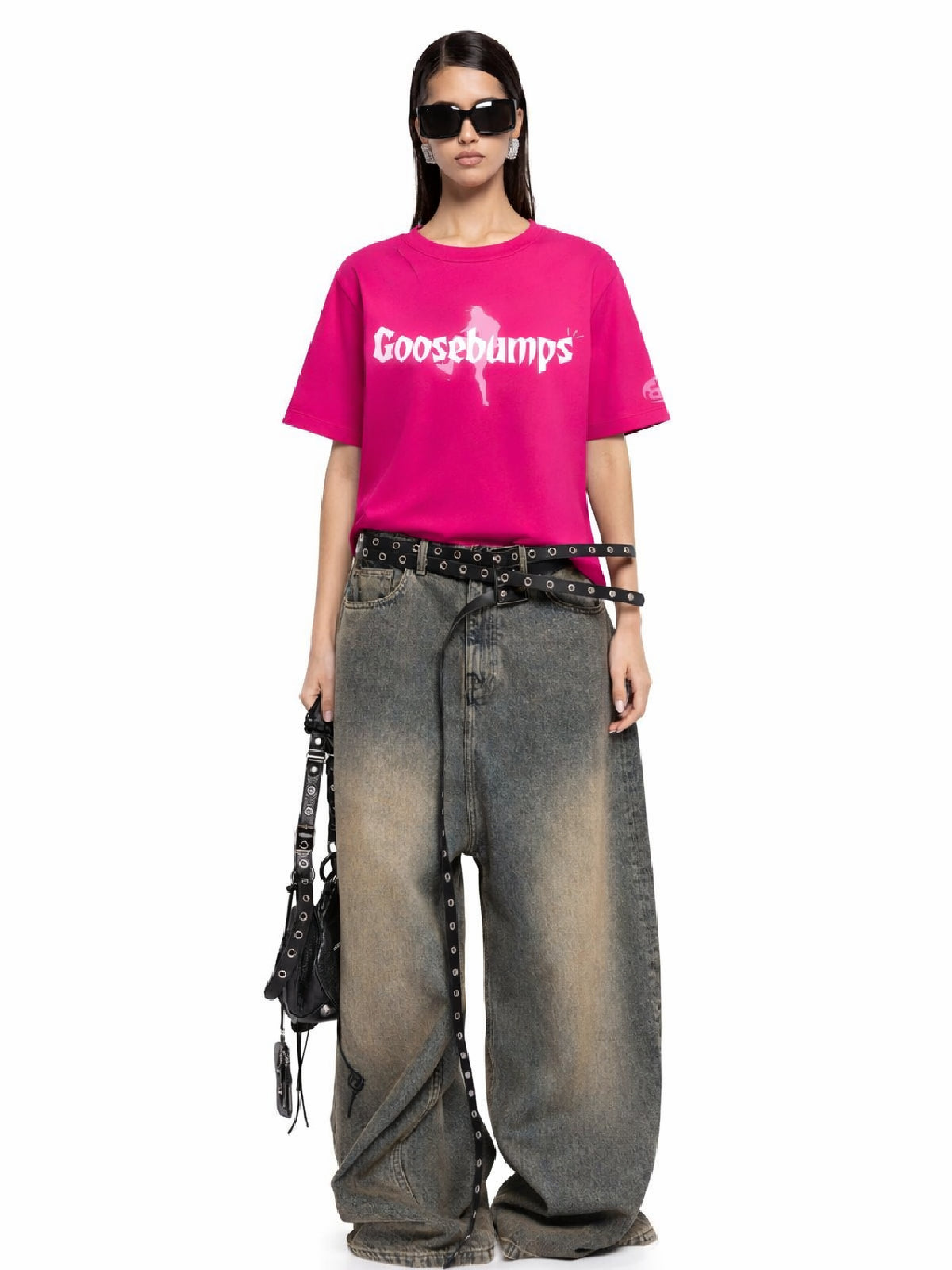 Goosebumps Pink Oversized T-Shirt