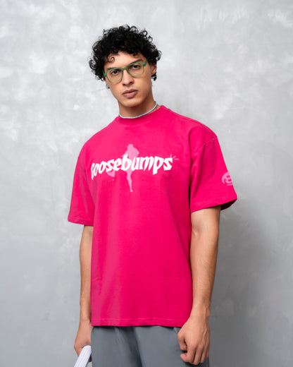 Goosebumps Pink Oversized T-Shirt