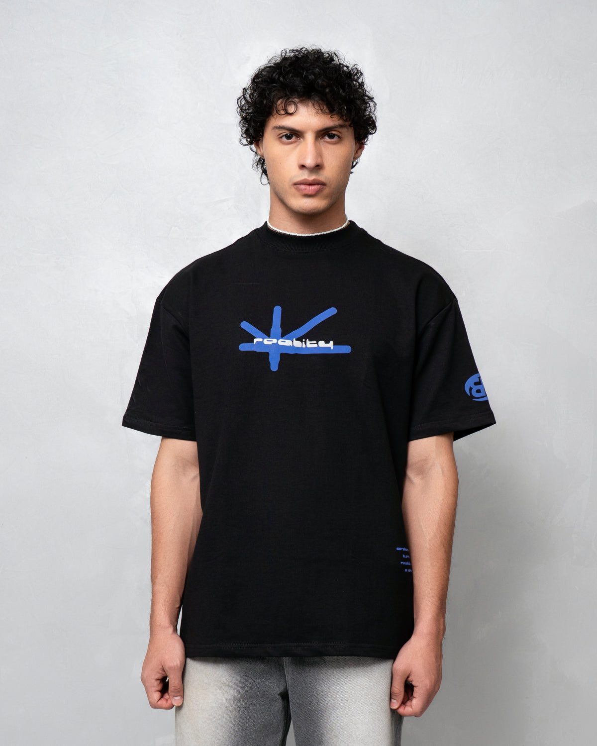 Reality Check Black Oversized T-shirt