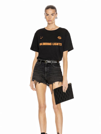 Blinding Lights Black Oversized T-shirt