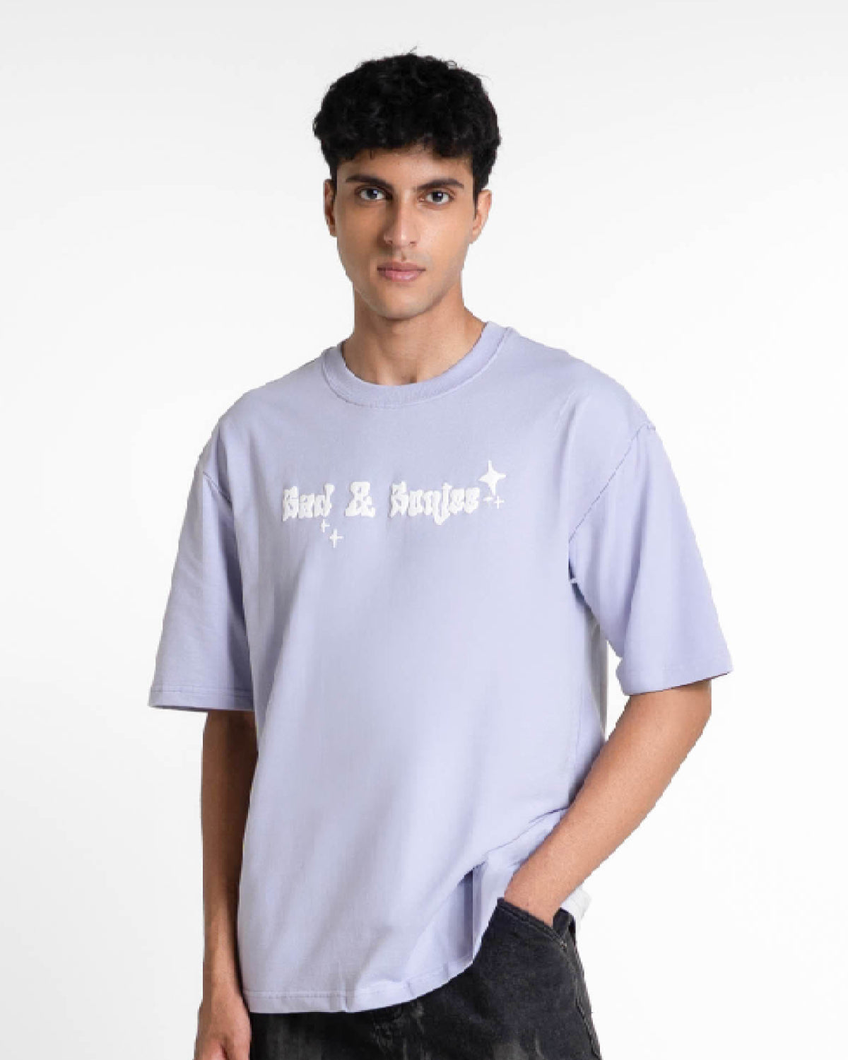 Dark Hours Lilac Oversized T-shirt