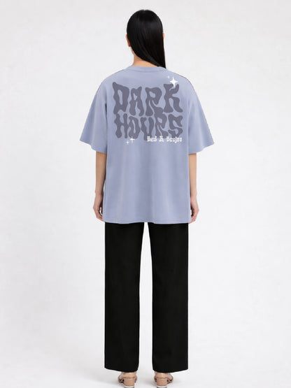Dark Hours Lilac Oversized T-shirt