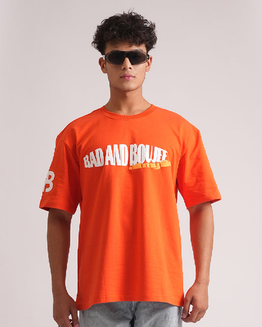 All My Life Orange Oversized T-shirt