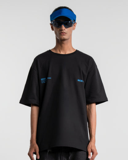 Mob Out Black Oversized T-shirt