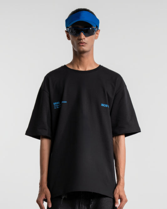 Mob Out Black Oversized T-shirt
