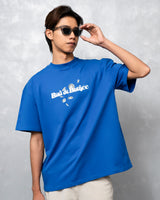 Cash Rules Blue Oversized T-Shirt