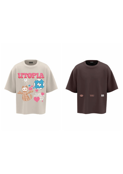 combo UTOPIA + BB BROWN (set of two t-shirts)