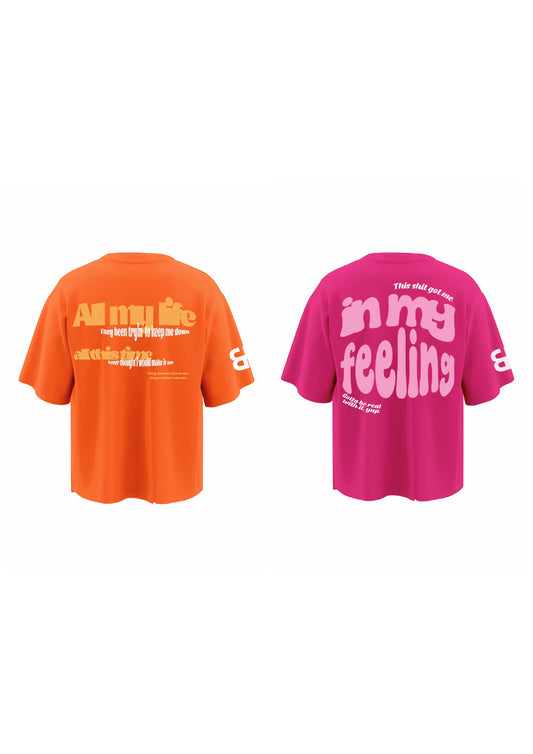 combo IN MY FEELING + ALL MY LIFE (set of two t-shirts)