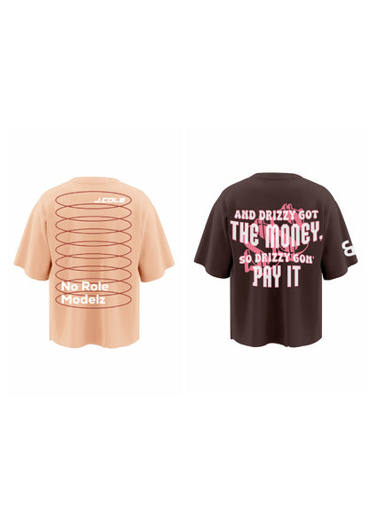 combo NO ROLE MODELZ PEACH + MONEY ON MY MIND (set of two t-shirts)