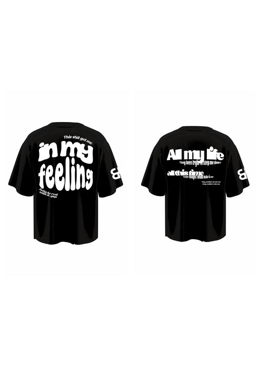 combo IN MY FEELING +ALL MY LIFE BLACK (set of two t-shirts)