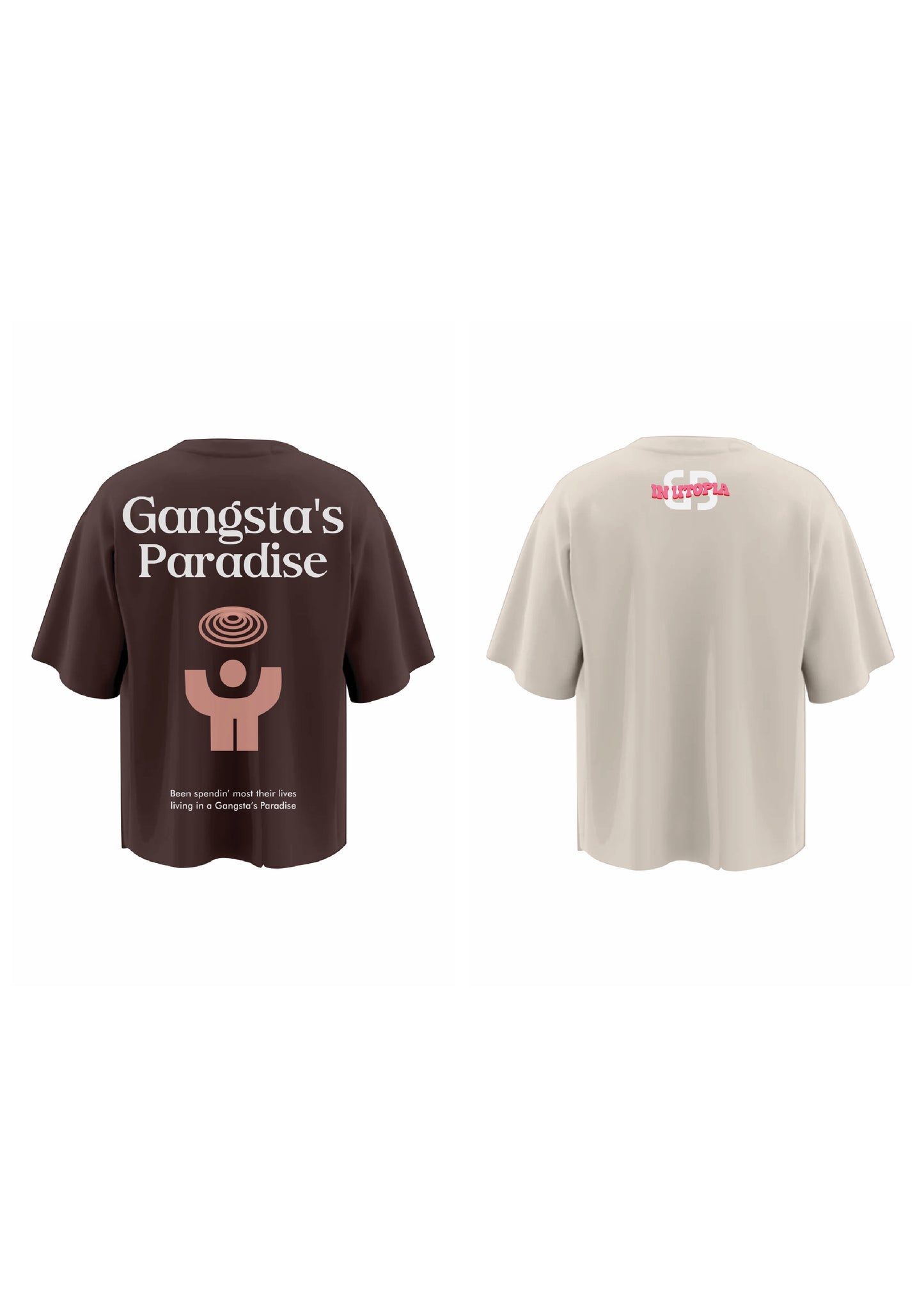 combo UTOPIA + BB BROWN (set of two t-shirts)