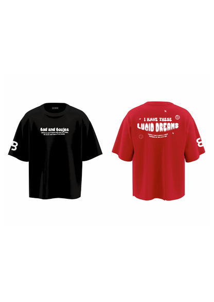 combo IN MY FEELING +LUCID DREAMS RED (set of two t-shirts)