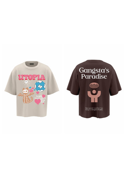 combo UTOPIA + BB BROWN (set of two t-shirts)