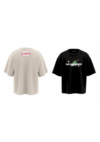 combo UTOPIA BEIGE +BLOOMING BLACK (set of two t-shirts)