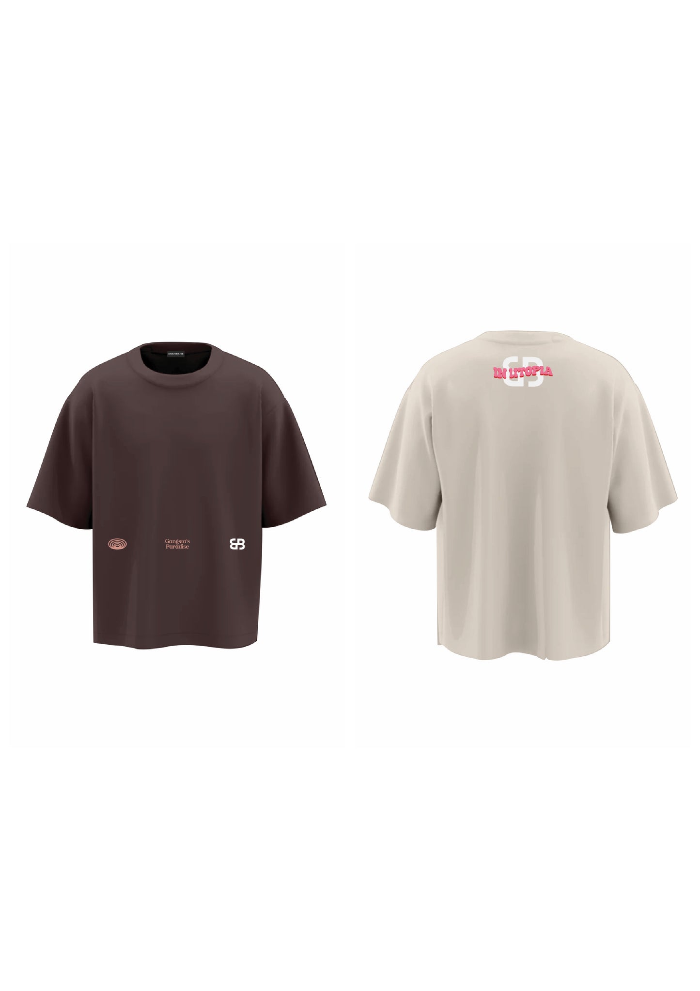 combo UTOPIA + BB BROWN (set of two t-shirts)