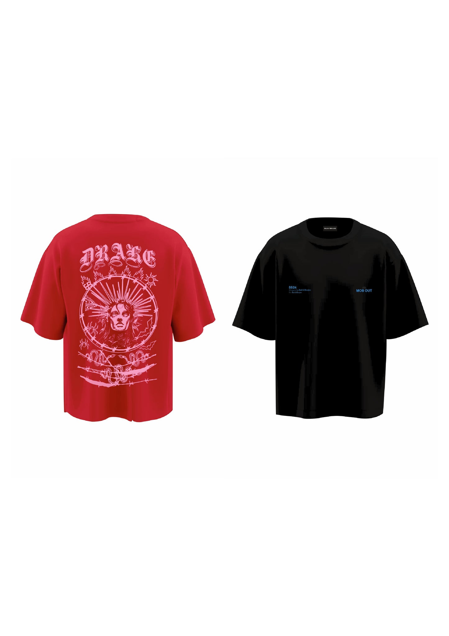 combo BB KEEPER + MOB OUT BLACK (set of two t-shirts)