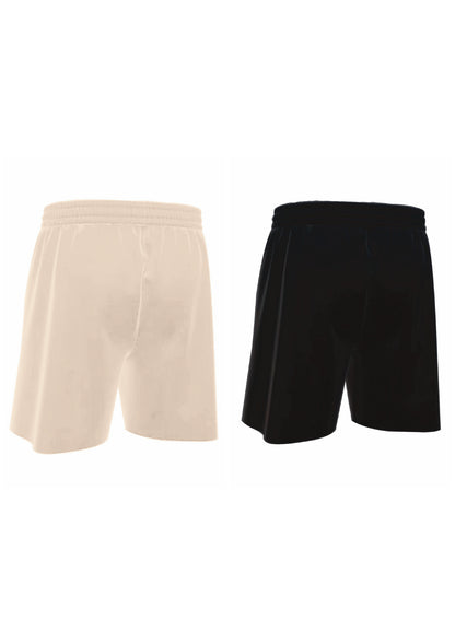 combo lounge shorts Black + lounge shorts Beige (set of two shorts)