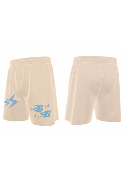 combo lounge shorts Black + boujee lounge shorts beige(set of two shorts)