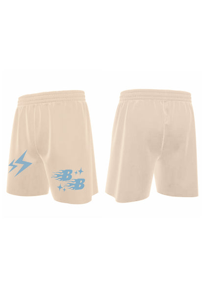 combo BOUJEE LOUNGE + BOUJEE LOUNGE SHORTS BEIGE (set of two shorts)