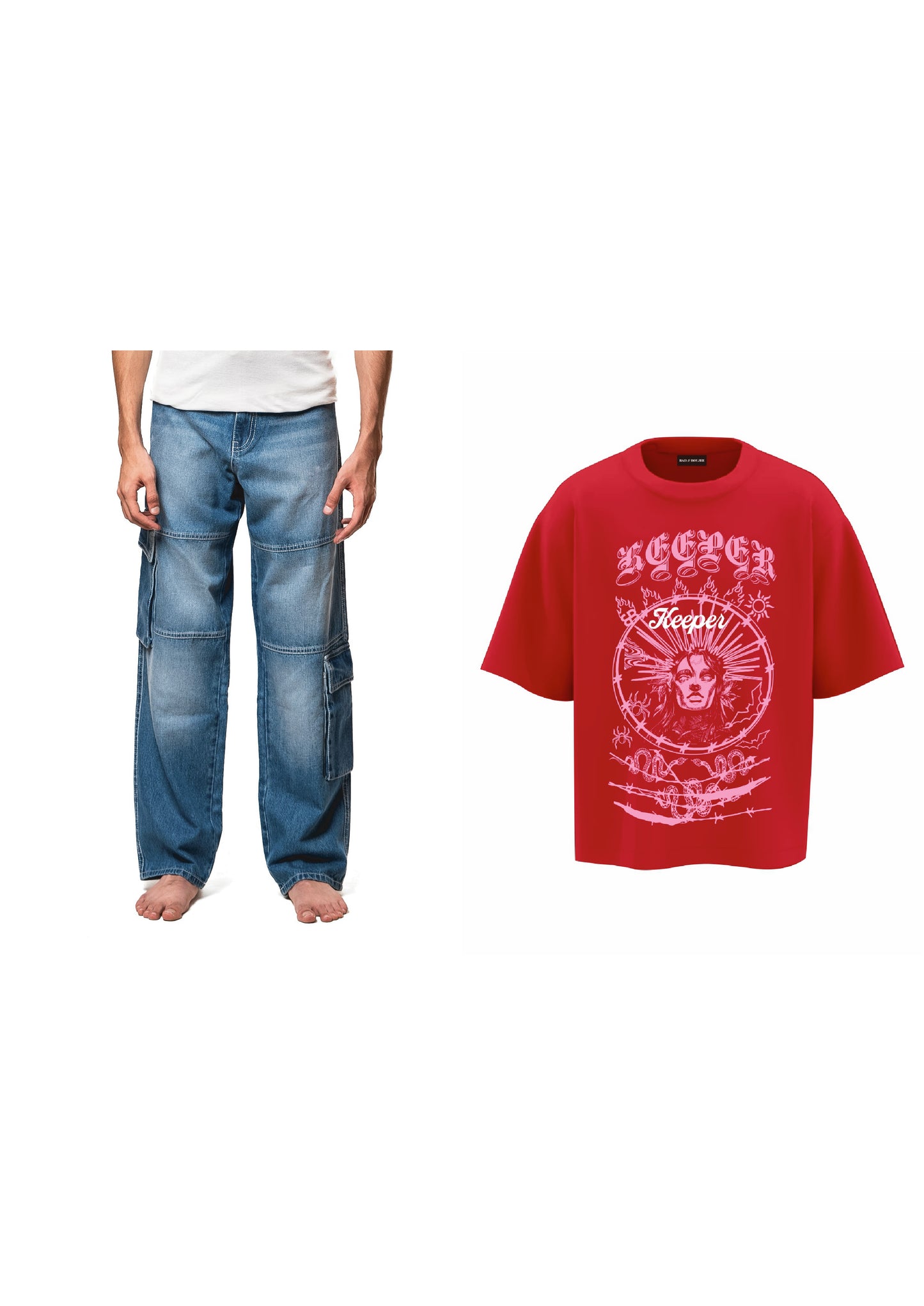 combo BB KEEPER +BB CITY LIGHTS (set of t-shirts & denims)