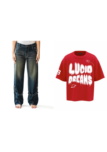 combo LUCID DREAMS +BB HIGHWAY HUSTLE (set of t-shirts & denims)