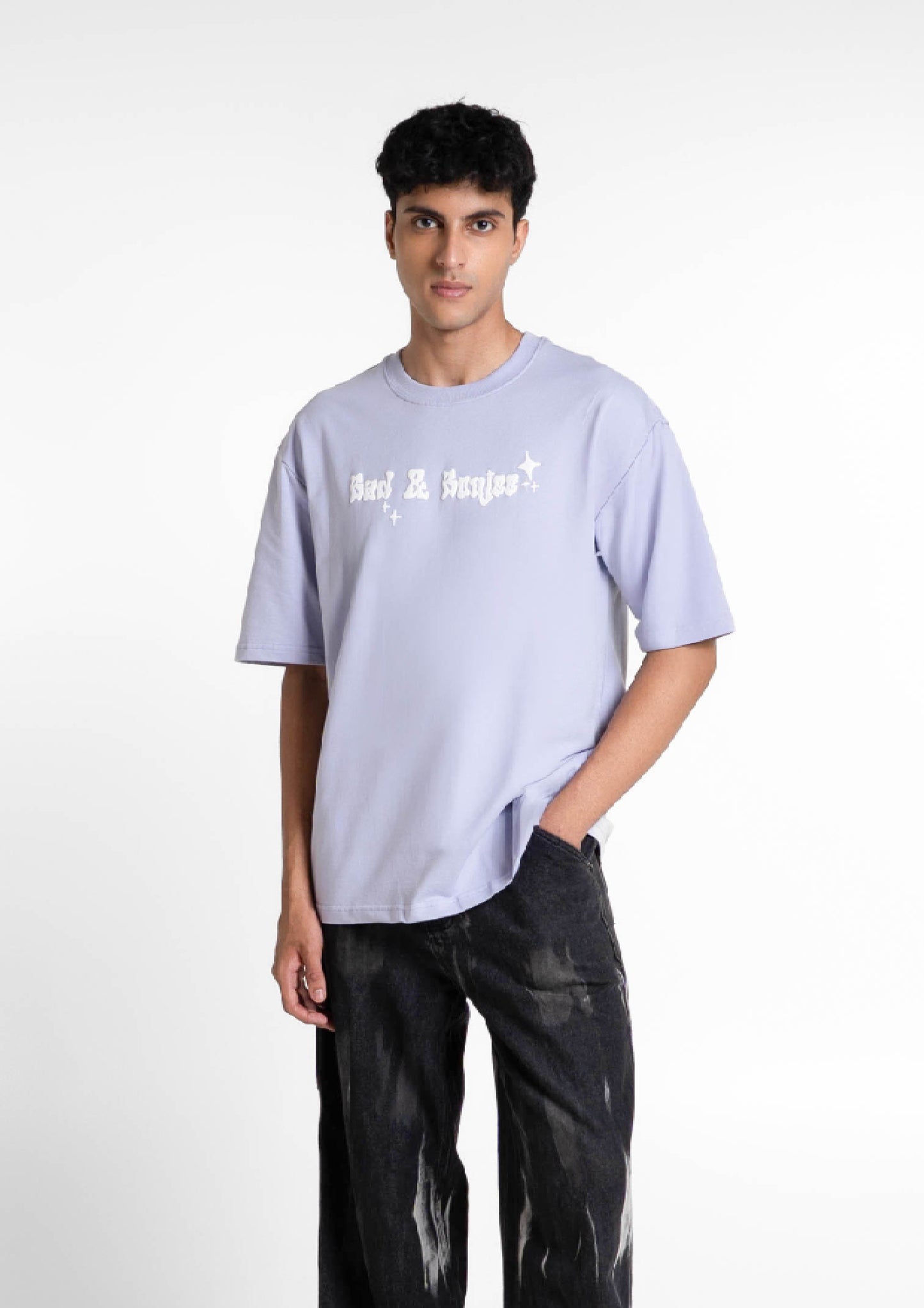 Dark Hours Lilac Oversized T-shirt