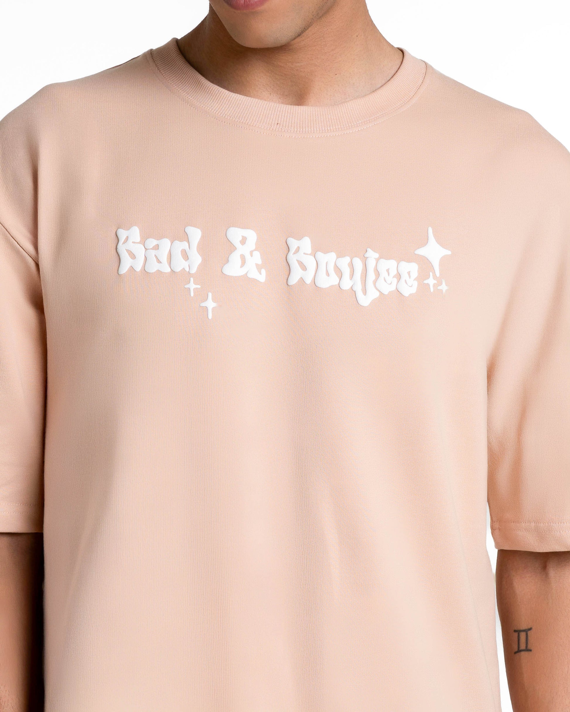 Dark Hours Hazelnut Beige Oversized T-Shirts