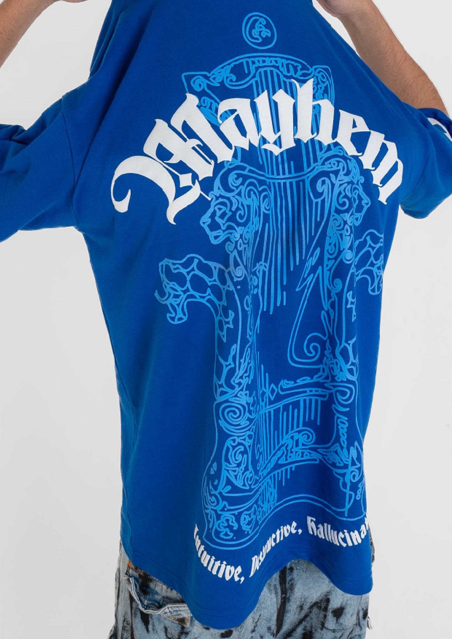 Mayhem Blue Oversized T-shirt
